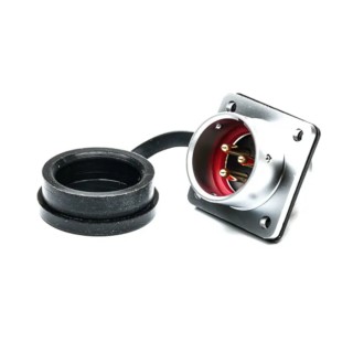 RS PRO Circular Connector Socket, 3 Contacts, Flange, M20, Male, IP67, SF20 Series 500V 10A Chrome-Plated Brass 206-5186
