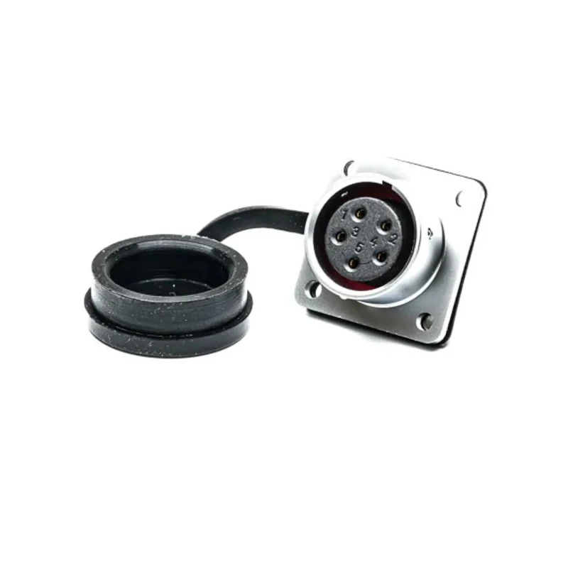 RS PRO Circular Connector 5 Contacts Flange M20 Socket Female IP67 SF20 Series 10A 500V Chrome Plated Brass 206-5202
