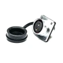 RS PRO Circular Connector 2 Contacts Flange M20 Socket Female IP67 SF20 Series 25A 500V Chrome Plated Brass 206-5195