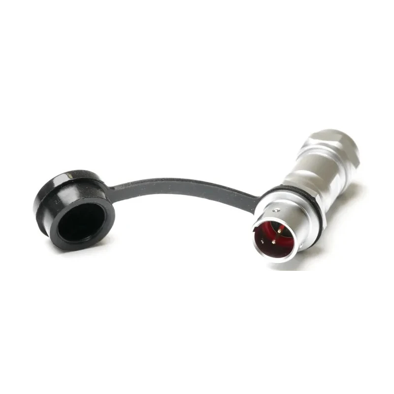 RS PRO SF10 Circular Connector 2 Contacts Cable Socket Male IP67 Chrome Plated Brass 5A 180V 206-5011