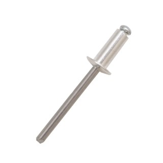 RS PRO Aluminium Blind Rivet, Dome Head, 2.4 mm Diameter, 4 mm Length, Steel Mandrel, DIN 7337 206-5331