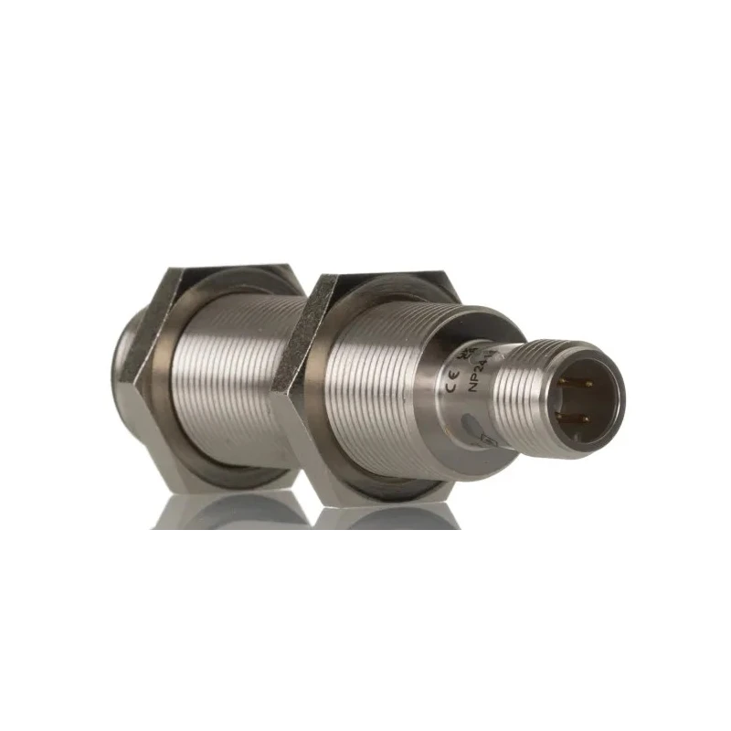 RS PRO Cylindrical Inductive Proximity Sensor M18 x 1 PNP 30V 8 mm Nickel-Plated Brass IP67 200mA 206-6162