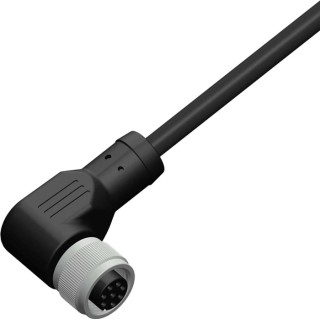 RS PRO Female 8 Way Right Angle to Female Free End Sensor Actuator Cable 10 m Polyurethane IP67 30V 206-7624