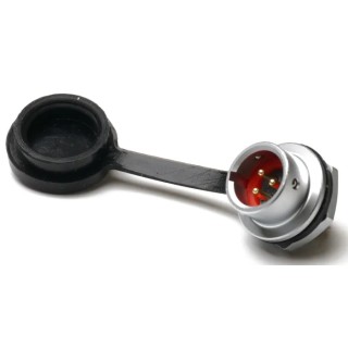 RS PRO Circular Connector, 3 Contacts, Front Socket, Male, IP67, Chrome Plated Brass, 5A, 125V, SF8B Series 207-0588