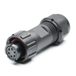 RS PRO Circular Connector 6 Contacts Cable Plug Female IP67 SY13 Series 207-2264