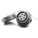 RS PRO Circular Connector 5 Contacts Front Socket Female IP67 SY21 Series 207-2379, Panel Mount, 30A 500V