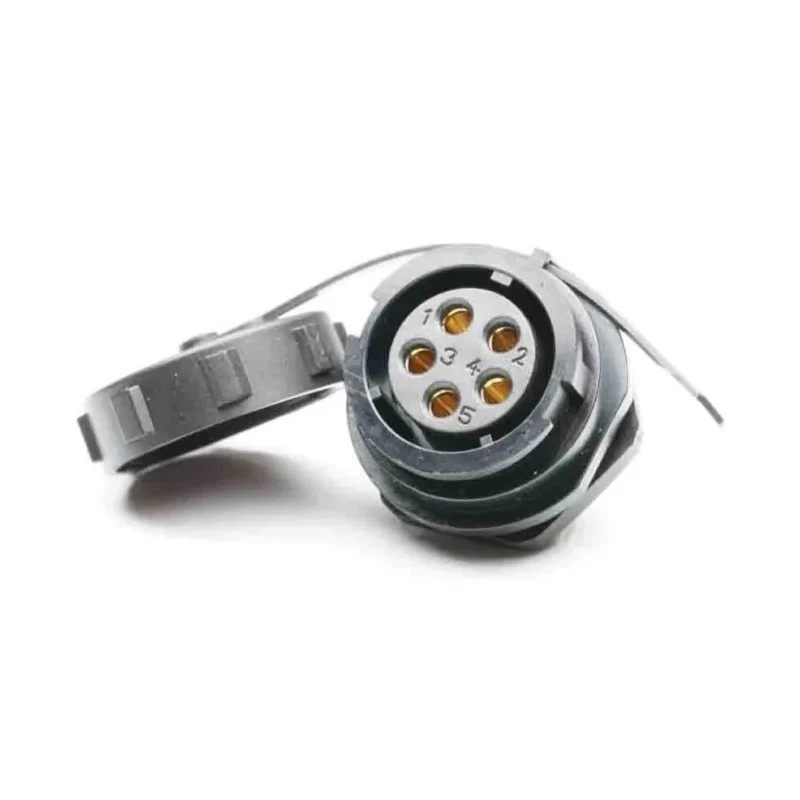 RS PRO Circular Connector 5 Contacts Front Socket Female IP67 SY21 Series 207-2379, Panel Mount, 30A 500V