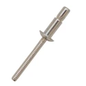 RS PRO Stainless Steel Blind Rivet, Dome Head, 6.4 mm Diameter, 20.5 mm Length, DIN 7337, Model 206-7786