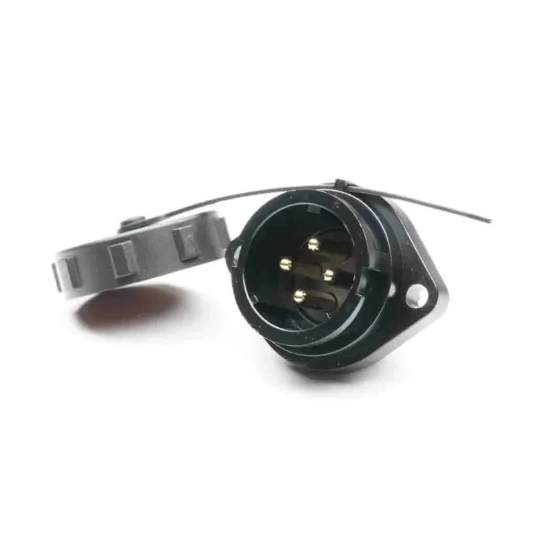 RS PRO Circular Connector 4 Contacts Flange Socket Male IP67 SY21 Series 500V 10A 207-2390
