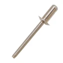 RS PRO Stainless Steel Blind Rivet, Dome Head, 3.2 mm Diameter, 9.5 mm Length, 206-7797