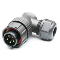 RS PRO Circular Connector 5 Contacts, Cable Plug, Male, Bayonet, Right Angle IP67 SY21 Series 207-2414