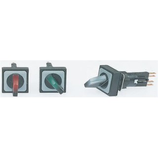 Eaton 3 Position Selector Switch Head, 16 mm Cutout, Red Handle Q25LWK3R-WS