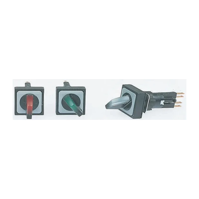 Eaton 3 Position Selector Switch Head, 16 mm Cutout, Red Handle Q25LWK3R-WS