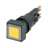 Eaton RMQ16 Series Yellow Momentary Push Button Actuator, Square, 16 mm Cutout, IP65, Plastic,