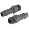 RS PRO Hose Connector, Nylon, Male BSP Thread, Push-On, 10 mm Hose ID, Black 795-174