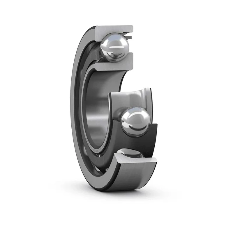 SKF Single Row Angular Contact Ball Bearing 60 mm ID, 110 mm OD, 22 mm Width, Open, Steel Cage 7212 BECBJ