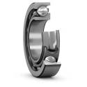 SKF Single Row Angular Contact Ball Bearing, 80 mm ID, 140 mm OD, 26 mm Width, Open, 5300 rpm, Steel Cage, 7216 BEGAF