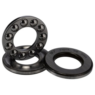 SKF Thrust Ball Bearing 51203, 17 mm ID, 35 mm OD, 12 mm Width, Open, 1 Row
