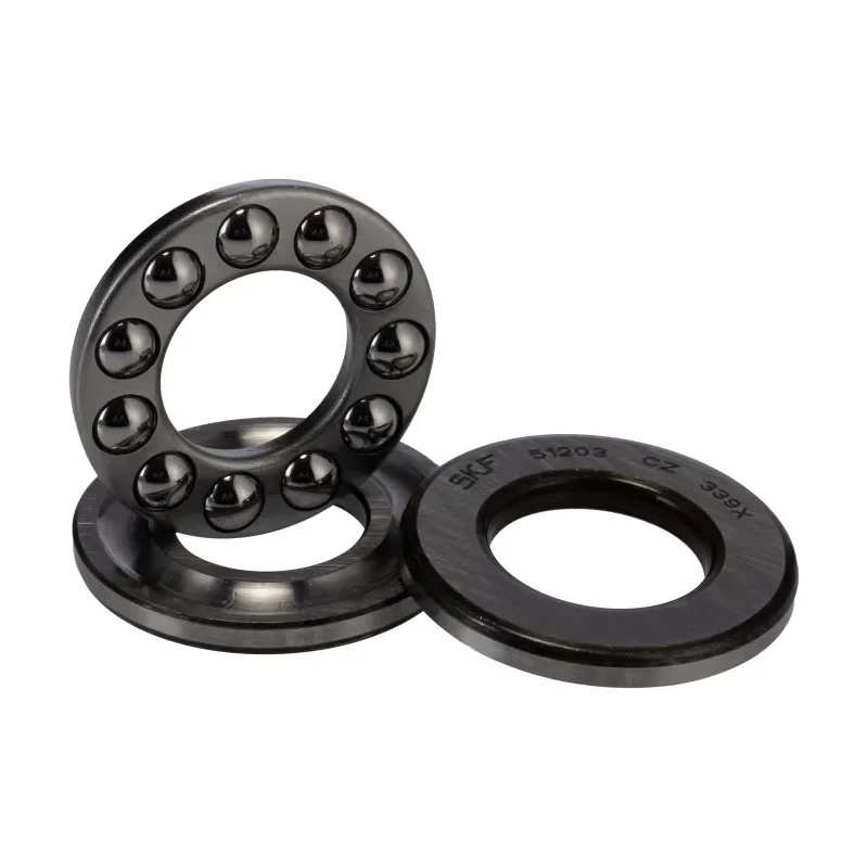 SKF Thrust Ball Bearing 51203, 17 mm ID, 35 mm OD, 12 mm Width, Open, 1 Row