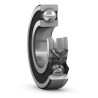 SKF Deep Groove Ball Bearing, Sealed, Sheet Metal Cage, 80 mm ID x 140 mm OD x 26 mm, C3 Clearance, 1 Row 6216-2RS1/C3
