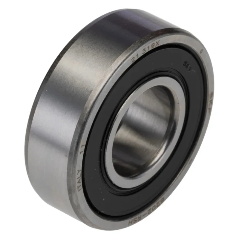 SKF Deep Groove Ball Bearing, 15mm ID, 35mm OD, 11mm Width, Sealed, Single Row, 13000rpm Limiting Speed, Steel Balls 6202-RSH