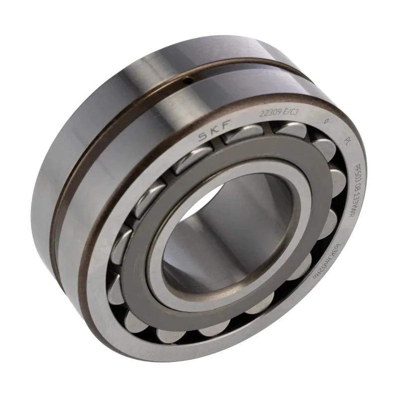 SKF Spherical Roller Bearing 22309 E/C3, 45mm ID, 100mm OD, Steel, C3 Clearance, 7000 rpm