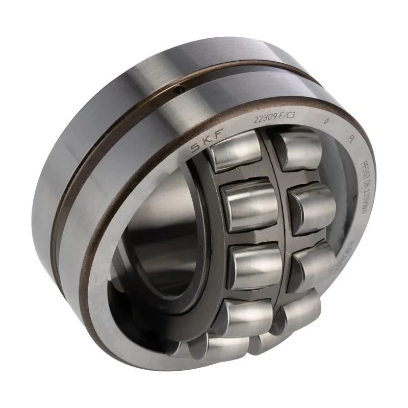 SKF Spherical Roller Bearing 22309 E/C3, 45mm ID, 100mm OD, Steel, C3 Clearance, 7000 rpm