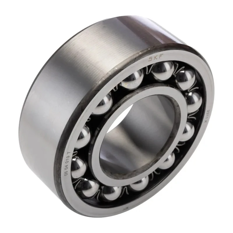 SKF Self-Aligning Ball Bearing 2 Row, Tapered Bore, 55 mm ID, 120 mm OD, Open End, Steel, Sheet Metal Cage 2311 K