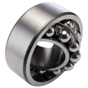 SKF Self-Aligning Ball Bearing 2 Row, Tapered Bore, 55 mm ID, 120 mm OD, Open End, Steel, Sheet Metal Cage 2311 K