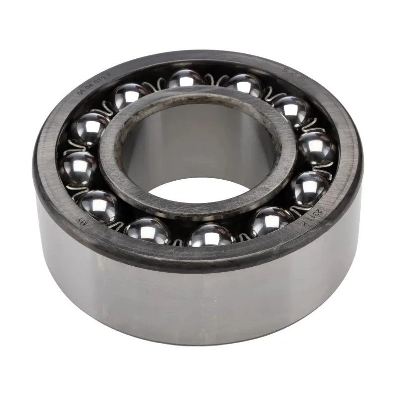 SKF Self-Aligning Ball Bearing 2 Row, Tapered Bore, 55 mm ID, 120 mm OD, Open End, Steel, Sheet Metal Cage 2311 K