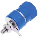 RS PRO Blue Female Banana Socket, 4 mm Connector, Solder Termination, 30V AC/DC, 24A, Nickel-Plated Brass Contact 208-0289