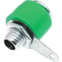 RS PRO Green Female Banana Socket 4 mm Connector, Solder Termination, 30V, 19A, Nickel Plating 208-0296