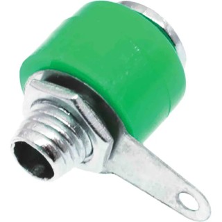 RS PRO Green Female Banana Socket 4 mm Connector, Solder Termination, 30V, 19A, Nickel Plating 208-0296