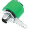 RS PRO Green Female Banana Socket 4 mm Connector, Solder Termination, 30V, 19A, Nickel Plating 208-0296