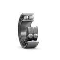 SKF Double Row Angular Contact Ball Bearing, C3 Clearance, 30 mm ID, 62 mm OD, 23.8 mm Width, Open Type 3206 A/C3