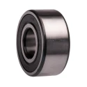 SKF Double Row Angular Contact Ball Bearing, Sealed, 20 mm ID, 47 mm OD, 20.6 mm Width, 3204 A-2RS1/MT33