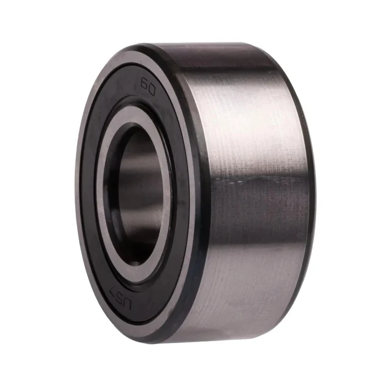 SKF Double Row Angular Contact Ball Bearing, Sealed, 20 mm ID, 47 mm OD, 20.6 mm Width, 3204 A-2RS1/MT33