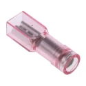 RS PRO Red Insulated Female Spade Connector Crimp 2.8 x 0.8 mm Tab Size 22 AWG to 16 AWG 208-2458