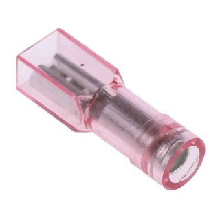 RS PRO Red Insulated Female Spade Connector Crimp 2.8 x 0.8 mm Tab Size 22 AWG to 16 AWG 208-2458