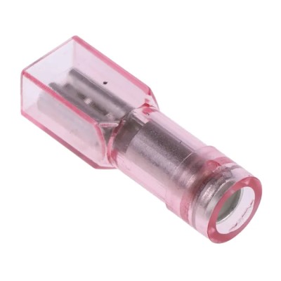 RS PRO Red Insulated Female Spade Connector Crimp 2.8 x 0.8 mm Tab Size 22 AWG to 16 AWG 208-2458