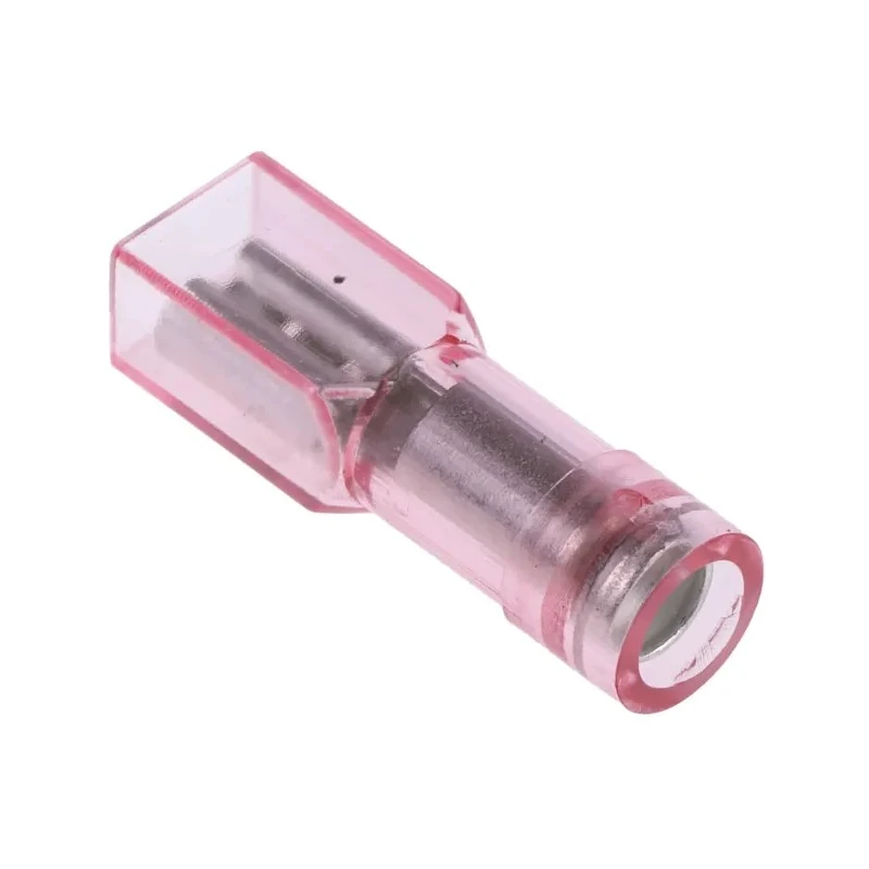 RS PRO Red Insulated Female Spade Connector Crimp 2.8 x 0.8 mm Tab Size 22 AWG to 16 AWG 208-2458