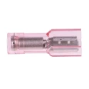 RS PRO Red Insulated Female Spade Connector Crimp 2.8 x 0.8 mm Tab Size 22 AWG to 16 AWG 208-2458