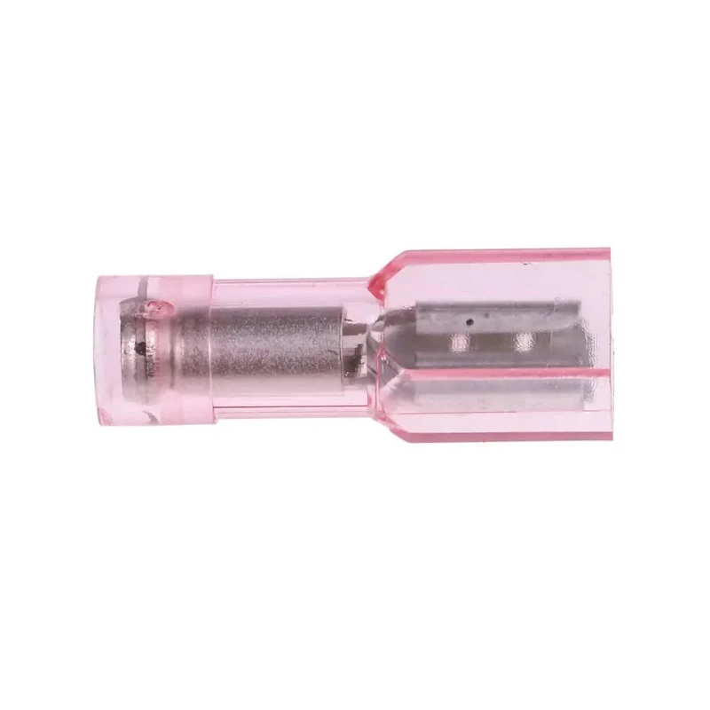 RS PRO Red Insulated Female Spade Connector Crimp 2.8 x 0.8 mm Tab Size 22 AWG to 16 AWG 208-2458