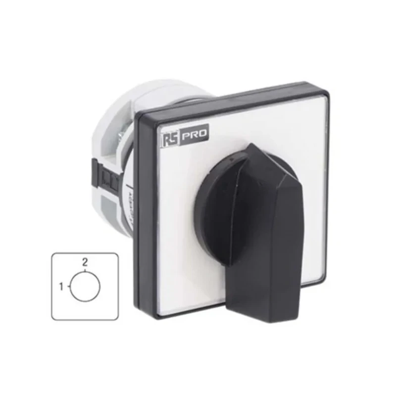 RS PRO Rotary Cam Switch, 2 Position, Knob Actuator, 20A, Panel Mount, IP20, 90 Degree, 690V 208-3913