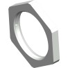 RS PRO BRNM Series Hex Nut M20x1.5 for Fixing, Nickel-Plated Brass, Female, White, 24 mm Wrench Size 208-0527