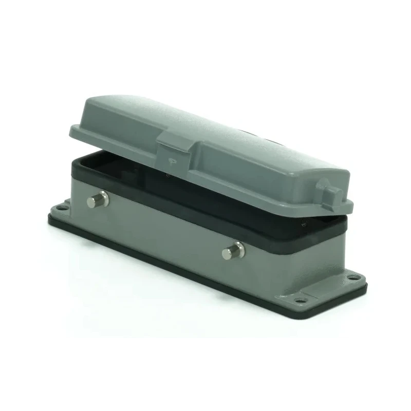 RS PRO Heavy Duty Power Connector Housing, Bulkhead, Die Cast Aluminium, IP65, 4 Levers RS-H24B 208-3963