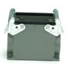 RS PRO Heavy Duty Power Connector Housing, Surface Mount, Die Cast Aluminium, IP65, Side Cable Entry, 2 Lever 208-4121
