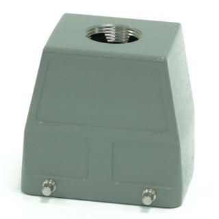 RS PRO Heavy Duty Power Connector Housing, Top Mount, IP65, Die Cast Aluminium, Connector Hood, PG21 Thread, 4 208-4146