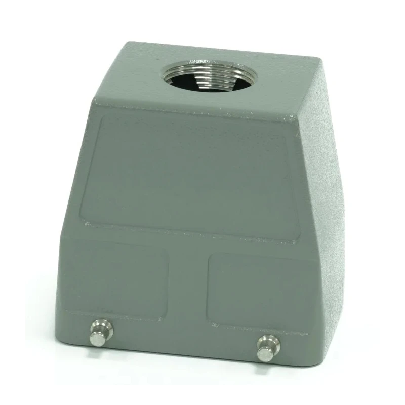 RS PRO Heavy Duty Power Connector Housing, Top Mount, IP65, Die Cast Aluminium, Connector Hood, PG21 Thread, 4 208-4146