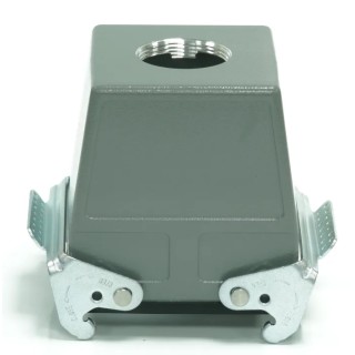RS PRO Heavy Duty Power Connector Housing Aluminium Die Cast IP65 Cable Mount 2 Lever Top Entry PG29 RS-H32B 208-4154